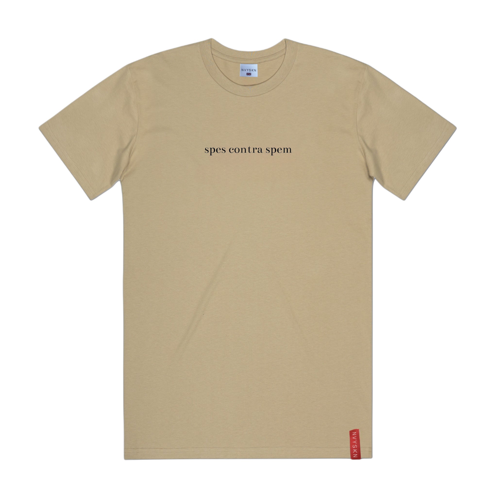 NVYSKN Mens Cotton Latin Design T Shirt “Spes Contra Spem”