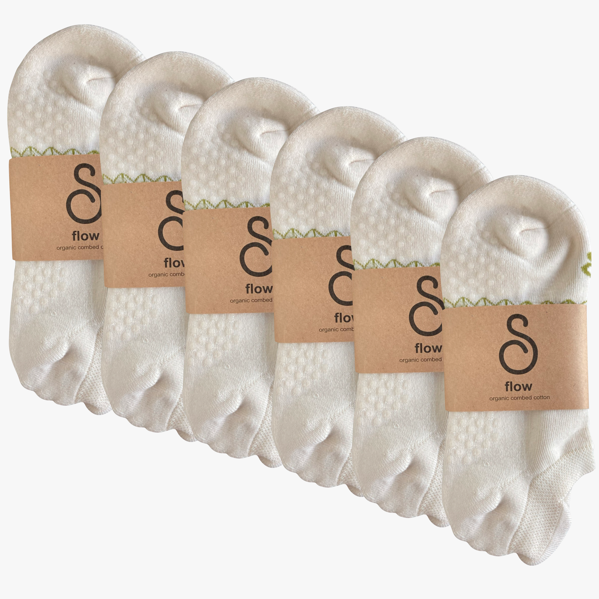 grip socks (ankle) - organic combed cotton