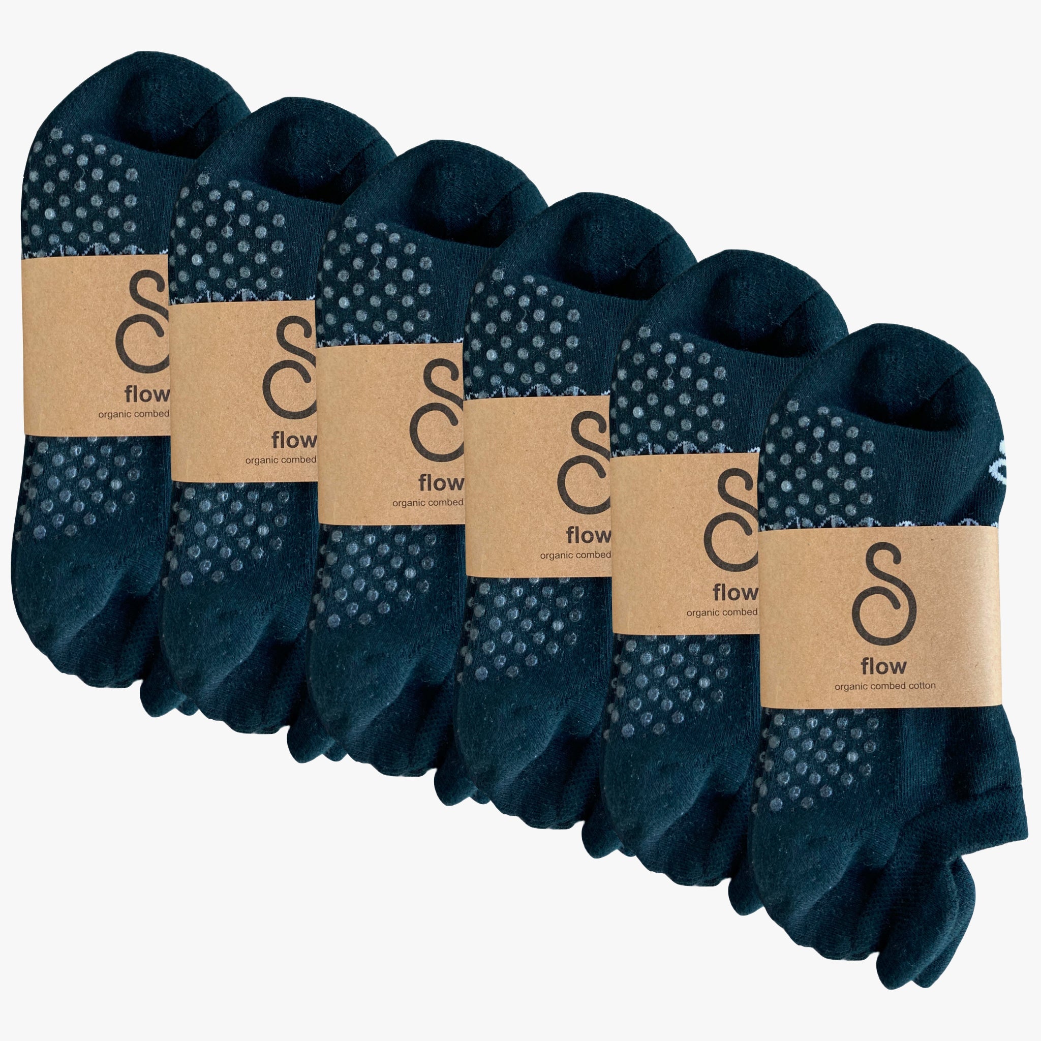 grip socks (ankle) - organic combed cotton