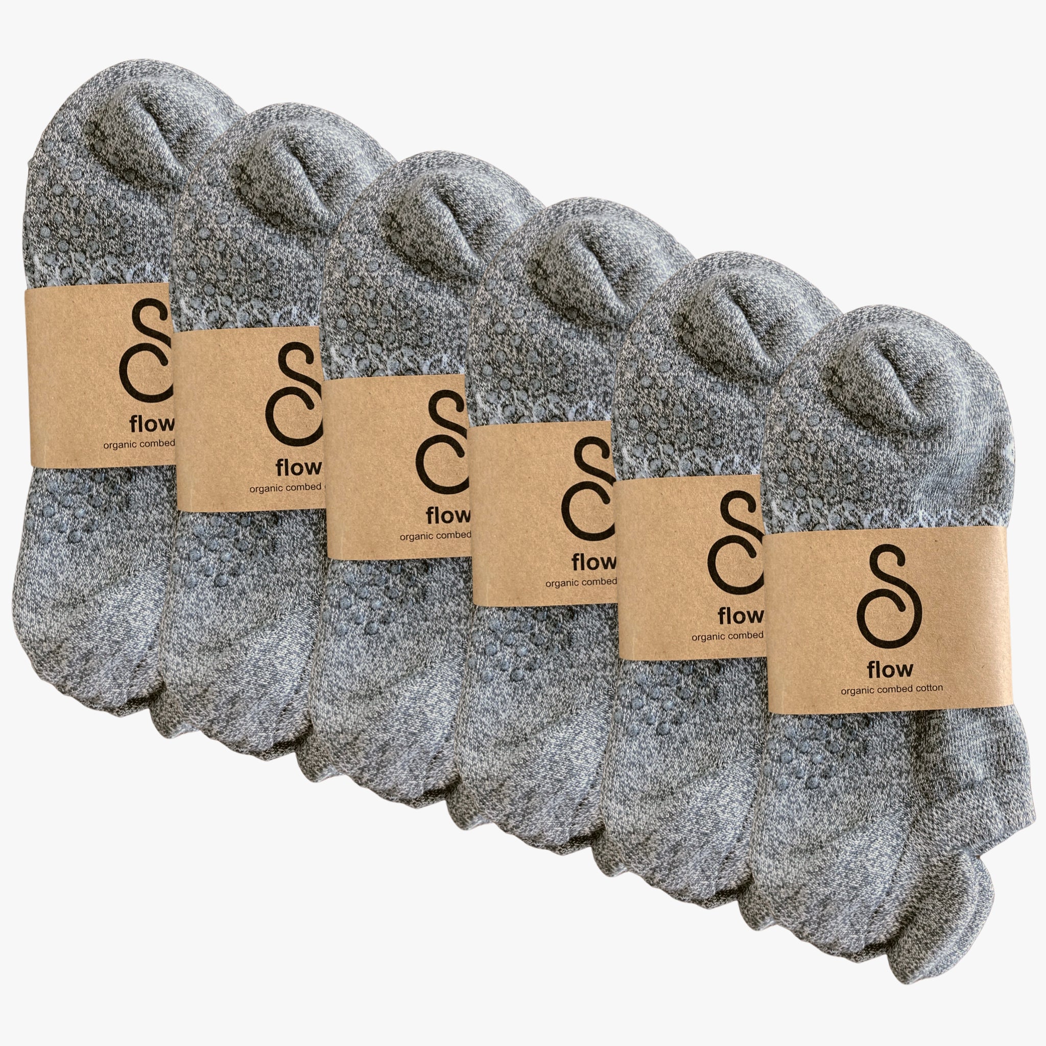 grip socks (ankle) - organic combed cotton