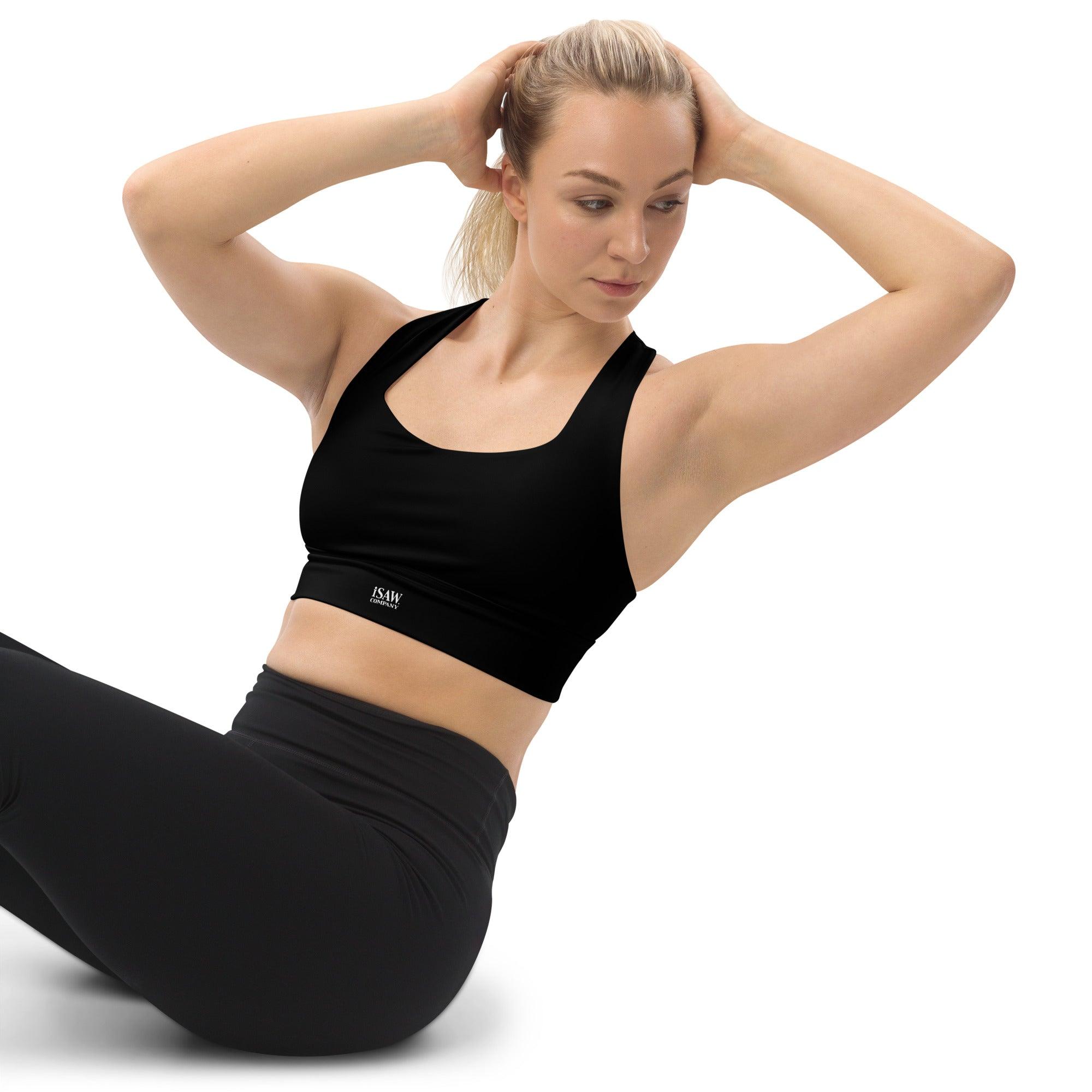 iSAW Womens Black Sports Bra