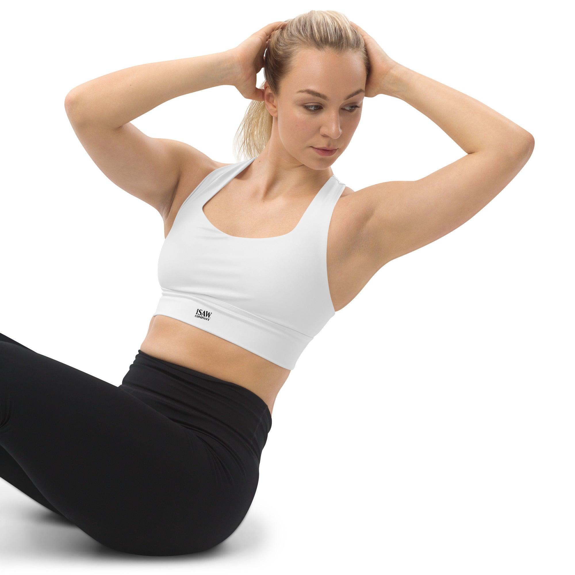 iSAW Womens White Sports Bra
