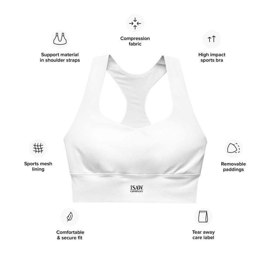 iSAW Womens White Sports Bra