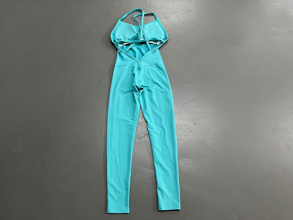 Women's Backless Aerial Yoga Fitness Jumpsuit – Hip-Lifting Dance & Sports Bodysuit